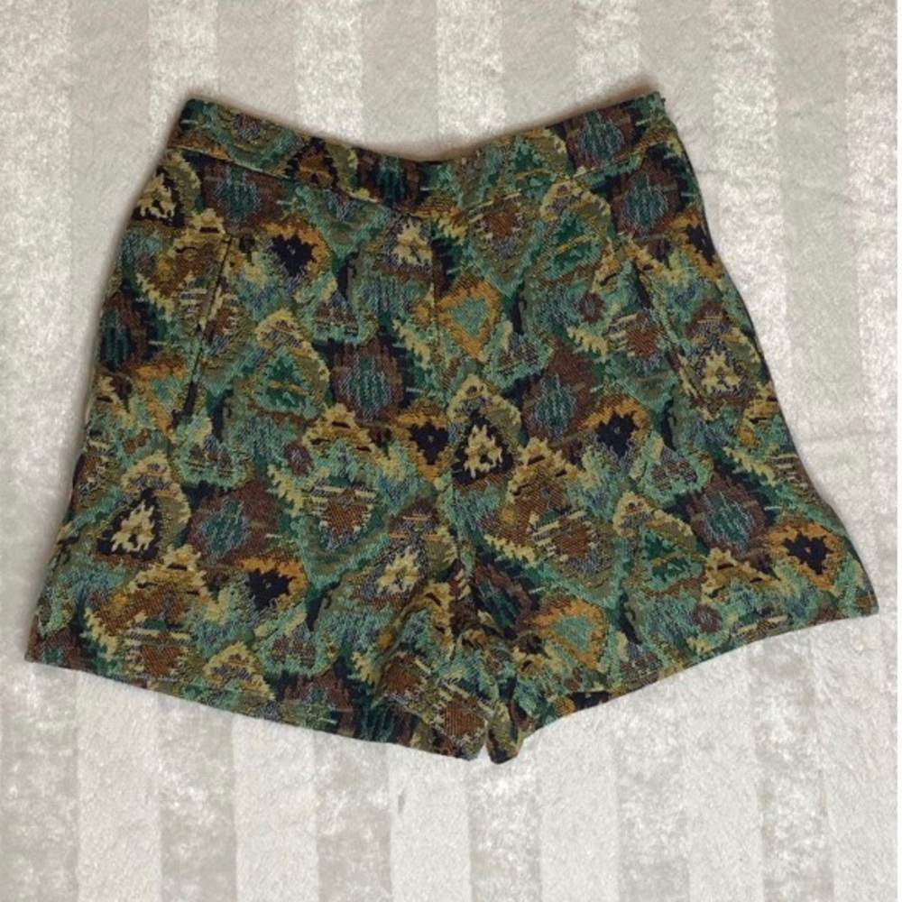 Zara Basic Tweeted High-waisted Shorts